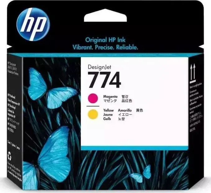 Картридж HP струйный 774 P2V99A пурпурный/желтый (775мл)