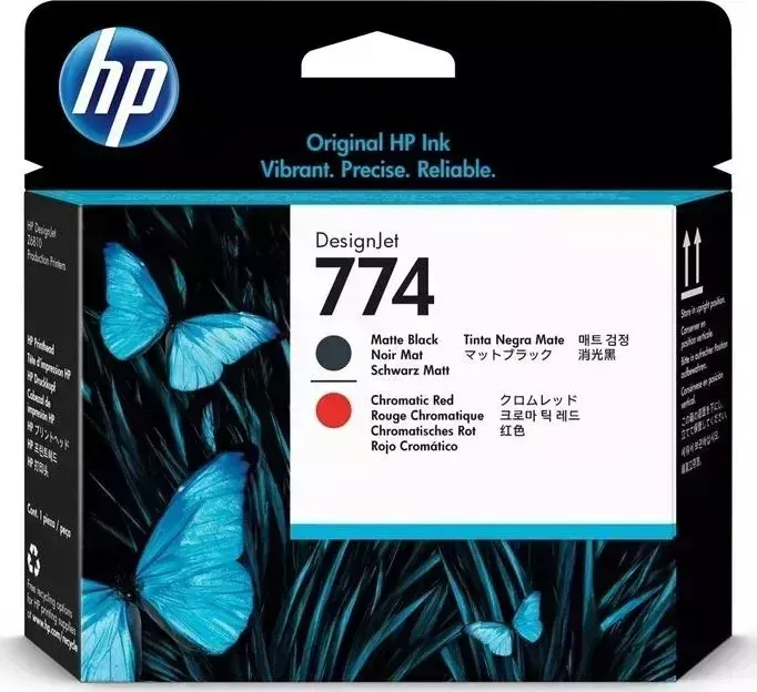Картридж HP струйный 774 P2V97A черный/красный (775мл)