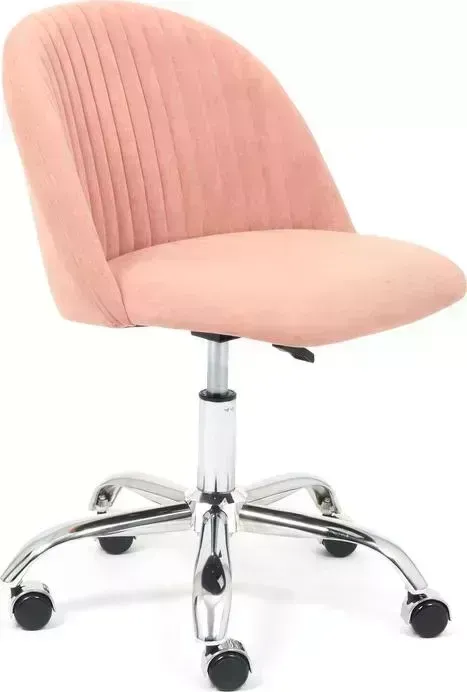 Кресло офисное TetChair Melody флок розовый 137