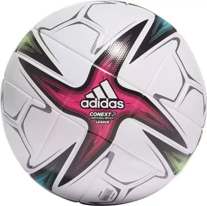 Мяч футбольный ADIDAS Conext 21 Lge арт. GK3489, р.4, 6 пан., ТПУ, термосшивка, бело-синий