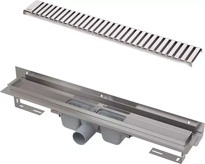 Душевой лоток AlcaPlast Flexible с глянцевой решеткой Line (APZ4-950, LINE-950L)
