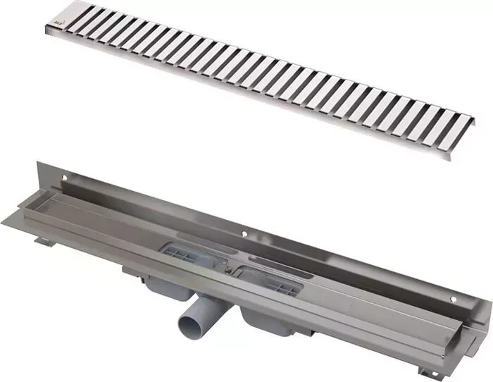 Душевой лоток AlcaPlast Flexible Low с глянцевой решеткой Line (APZ104-750, LINE-750L)
