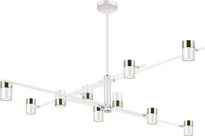 Люстра Lumien Hall Саурис LH8020/10P-WT-GD