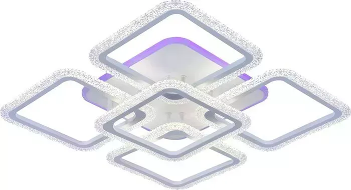 Люстра Profit Light светодиодная 8015/4+1 WHT 140W+12W RGB