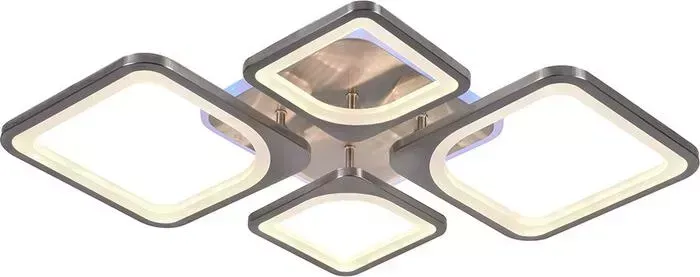 Люстра Profit Light светодиодная 8057/2+2 NKL 112W+8W RGB