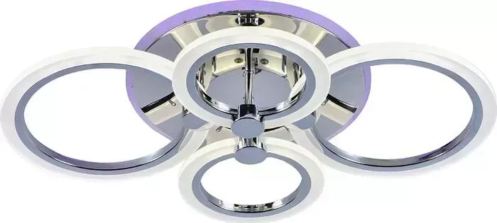 Люстра Profit Light светодиодная 8076/4 CHR 72W+7W RGB