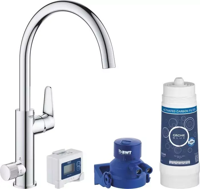 Смеситель для кухни Grohe BauCurve хром (30385000)