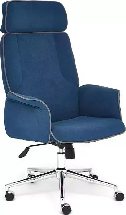 Кресло офисное TetChair Charm флок синий 32