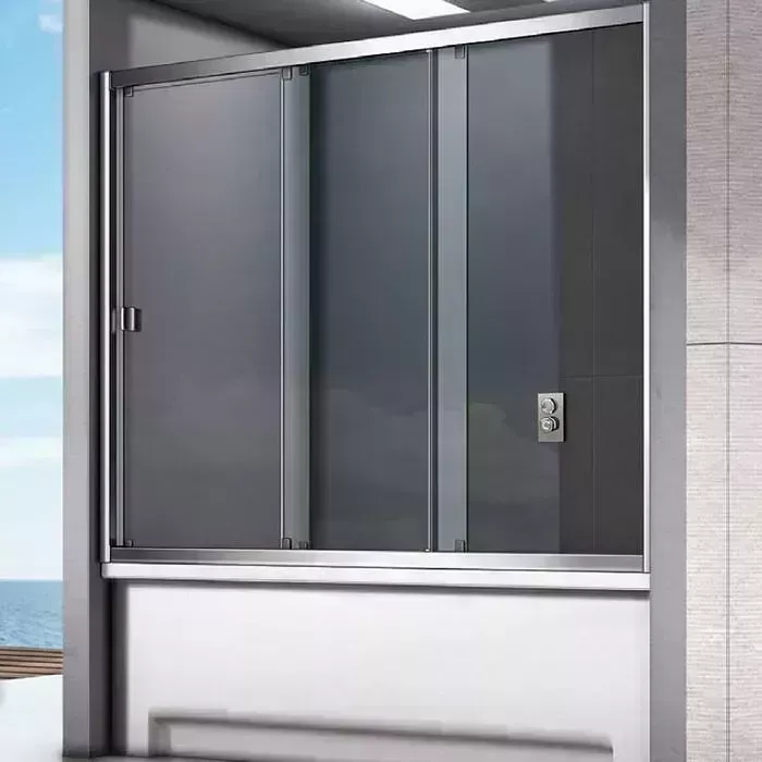 Шторка для ванны Good Door Screen WTW 150х140 прозрачная, хром (WTW-150-C-CH)