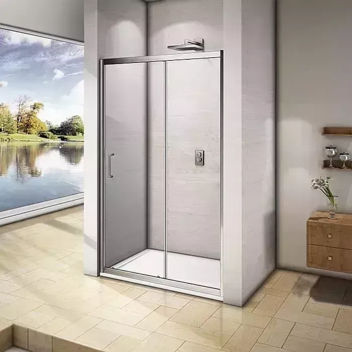Душевая дверь Good Door Neo WTW 140х185 прозрачная, хром (WTW-140-C-CH)
