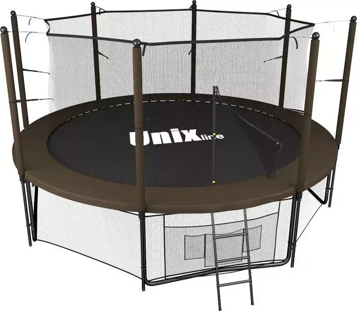 Батут UNIX line Black&Brown 12 ft(inside)