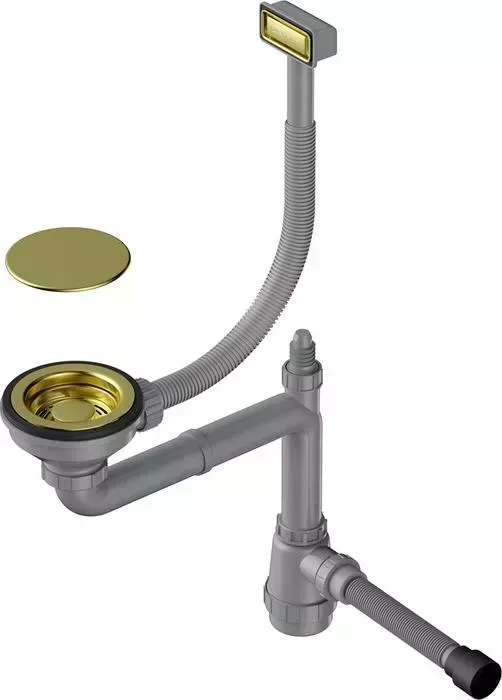 Сифон для кухонной мойки OMOIKIRI WK-1C LG светлое золото (4956473)
