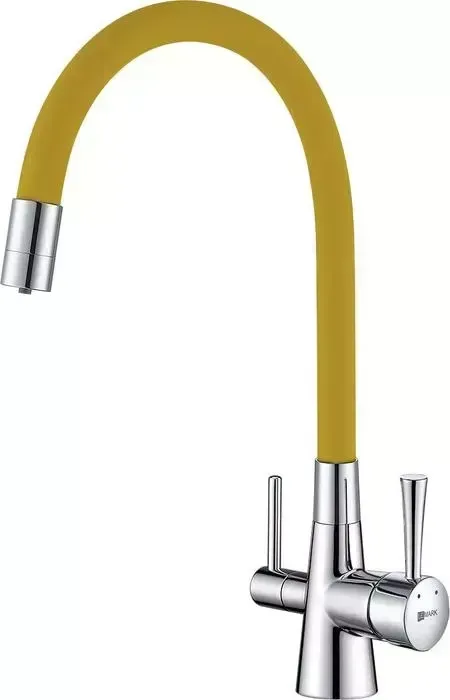 Смеситель для кухни LEMARK Comfort под фильтр, хром/желтый (LM3075C-Yellow)