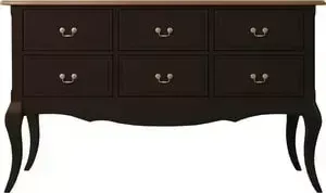 Консоль Etagerca Leontina ST9358ETG/BLK 6 ящ