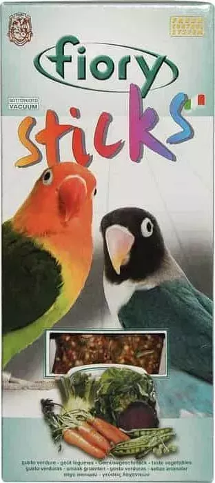 Лакомство Fiory Sticks for Parakeets Taste Vegetables с овощами палочки для средних попугаев 2х60г