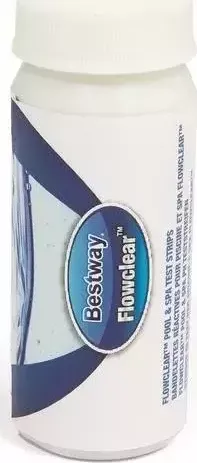 Полоски для тестирования воды BESTWAY 3-в-1 (свободный хлор, рН, общая щёлочность) (58142)