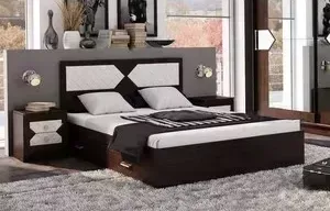 Кровать ЭРА Николь 160x200 дуб венге, лиственница светлая