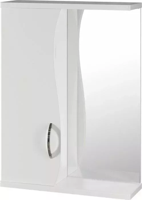 Зеркальный шкаф Mixline Муссон 50х70 левый, белый (4640030867691)