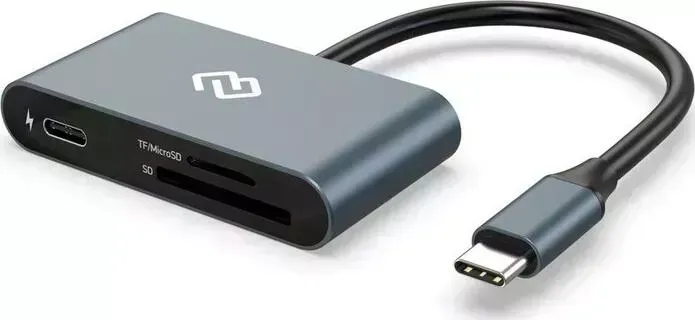 Устройство чтения карт памяти DIGMA Type C CR-CP2513-G серый
