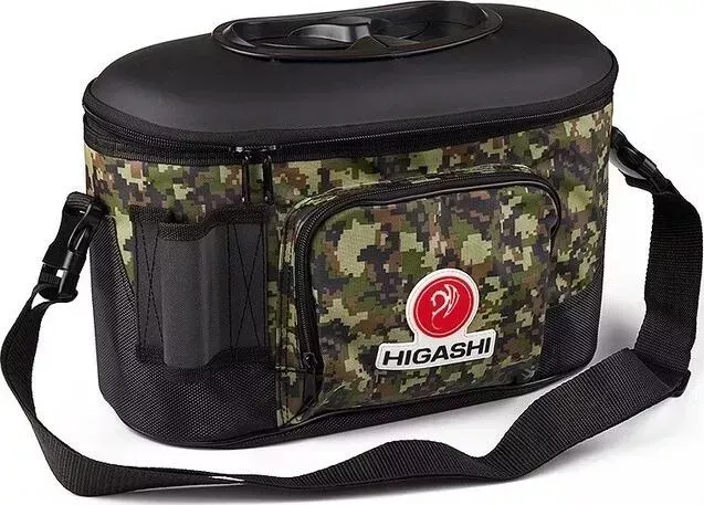 Кан рыболовный Higashi Live bait box 7,5 л Green Digital Camo