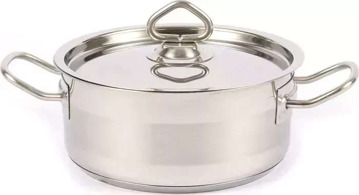 Кастрюля VIATTO из нержавеющей стали SD12010 с тройным дном 200x100 мм объем 3 л