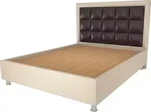 Кровать OrthoSleep Альба бисквит-шоколад жесткое основание 160х200