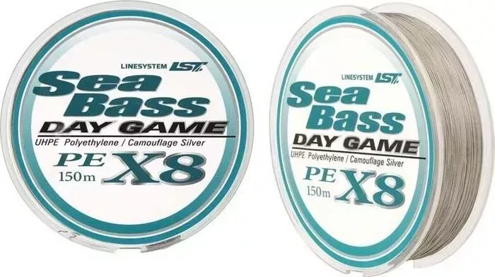 Шнур плетеный Linesystem Sea Bass X8 Day Game 1,2 (0,185мм) 150м silver
