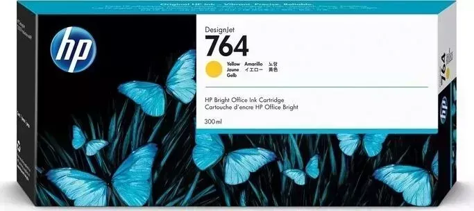 Картридж HP струйный 764 C1Q15A желтый (300мл)