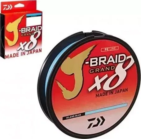 Леска плетеная DAIWA J-Braid Grand X8 135м 0,24мм (22кг) синяя