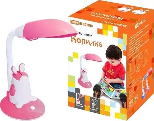 Светильник TDM ELECTRIC Копилка настол. 220 В, 11 Вт, Е 27 , розовый