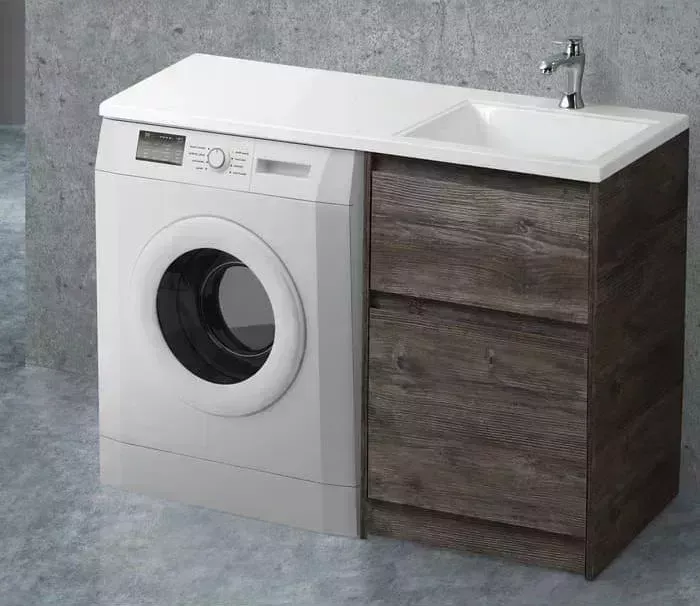 Тумба с раковиной BELBANGO с Kraft 120 правая, сосна Pino Pasadena (KRAFT-LVD-580/1200-2C-PIA-PP, BB1200/480-LV-MR-R)