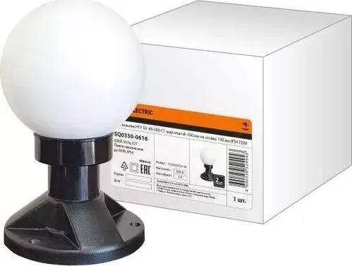 Светильник TDM ELECTRIC НТУ 03- 60-160-С 1 шар опал d-160 мм на стойке 130 мм IP54
