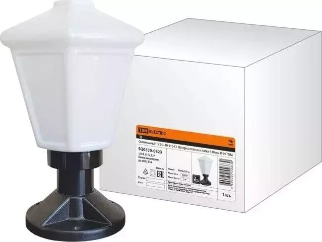 Светильник TDM ELECTRIC НТУ 05- 40-110-С 1 Латерна опал на стойке 130 мм IP54