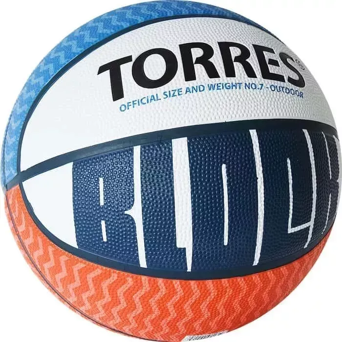 Мяч баскетбольный TORRES Block B02077, р.7