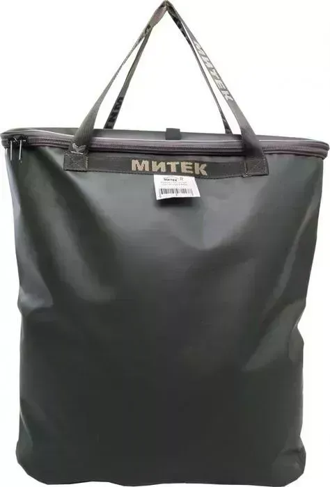 Сумка Митек рыболовная с крышкой, овал 60x20x60 (хаки)