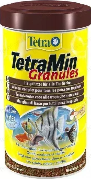 Корм Tetra Min Granules Complete Food for All Tropical Fish гранулы для всех видов тропических рыб 250мл (139749)