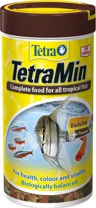 Корм Tetra Min Flakes Complete Food for All Tropical Fish хлопья для всех видов тропических рыб 250мл (762718)