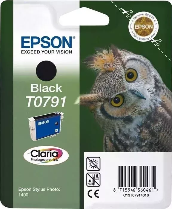Картридж EPSON I/C Singlepack Black T0791 Clari (C13T07914010)