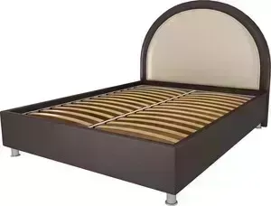 Кровать OrthoSleep Аляска шоколад-бисквит ортопед.основание 200х200
