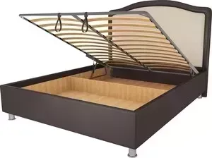 Кровать OrthoSleep Калифорния шоколад-бисквит механизм и ящик 120х200