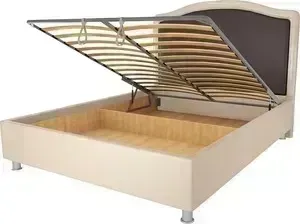 Кровать OrthoSleep Калифорния бисквит-шоколад механизм и ящик 180х200