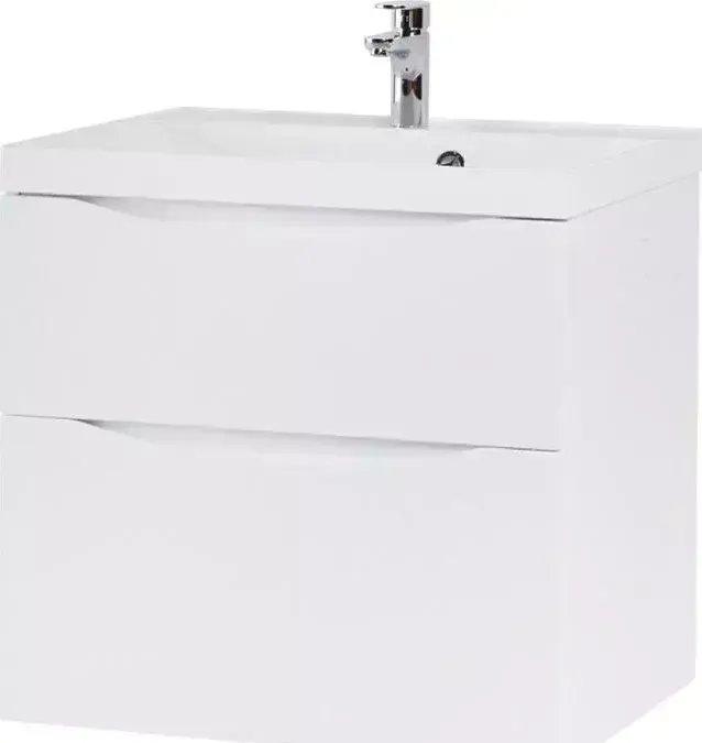 Тумба с раковиной BELBANGO с Marino-H60 70 bianco lucido (MARINO-H60-700-2C-SO-BL-P, BB700/450-LV-MR-AST)