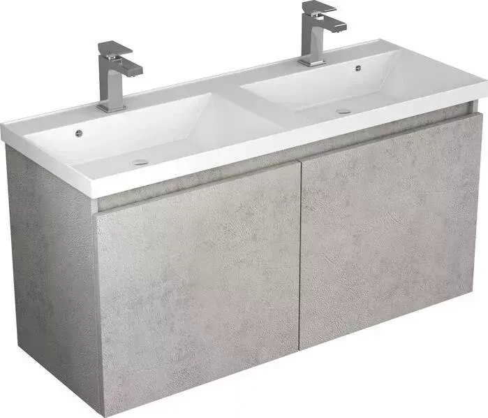 Тумба с раковиной Veneciana с Stoun 120 с ящиками, светлый камень (512003, 9964)