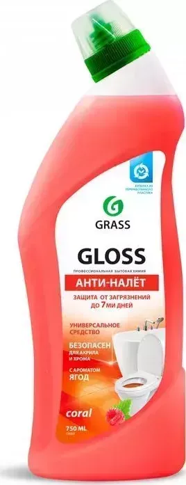 Чистящее средство GRASS Gloss coral гель и туалета, 750 мл(125547)