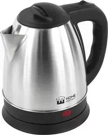 Чайник электрический HOME ELEMENT HE-KT175 черный/сталь