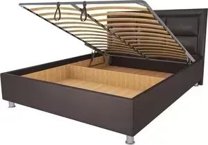 Кровать OrthoSleep Сполето lite механизм и ящик Сонтекс Умбер 80х200