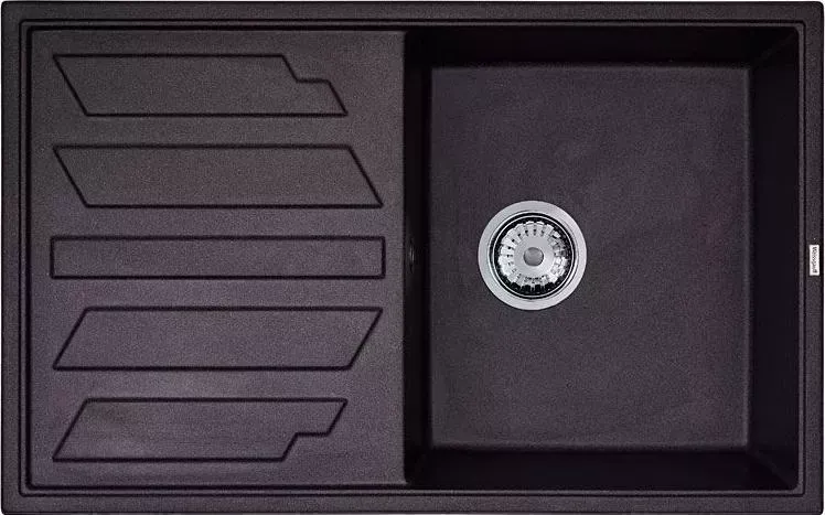 Мойка кухонная WEISSGAUFF QUADRO 800 Eco Granit графит