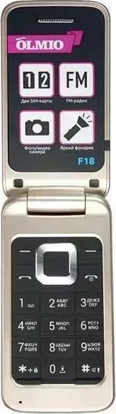 Мобильный телефон  Olmio F18 GOLD (ПР038626)