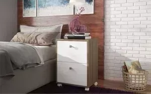 Тумба Manhattan Comfort DREAM BHO 28-47 дуб/белый