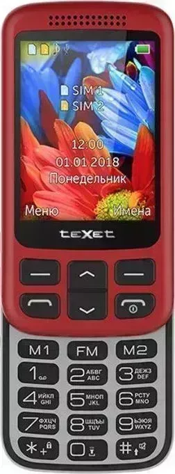 Мобильный телефон TeXet TM-501 красный